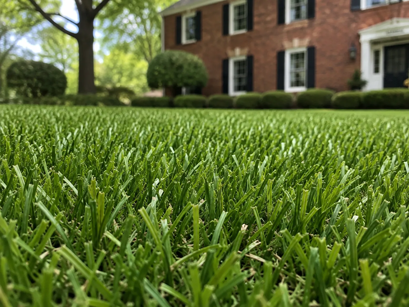 Artificial turf installation detail