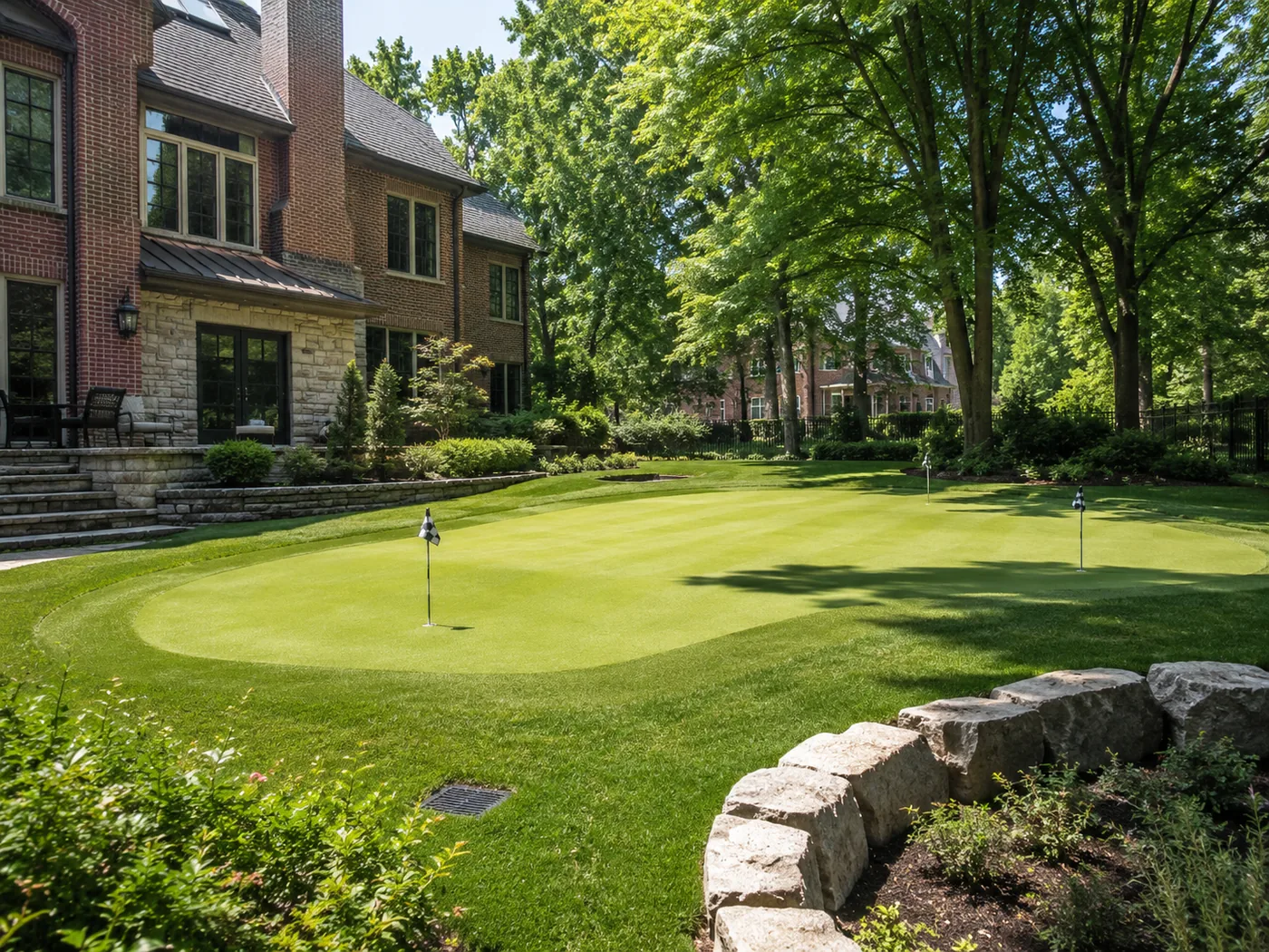 Backyard putting green Lexington KY