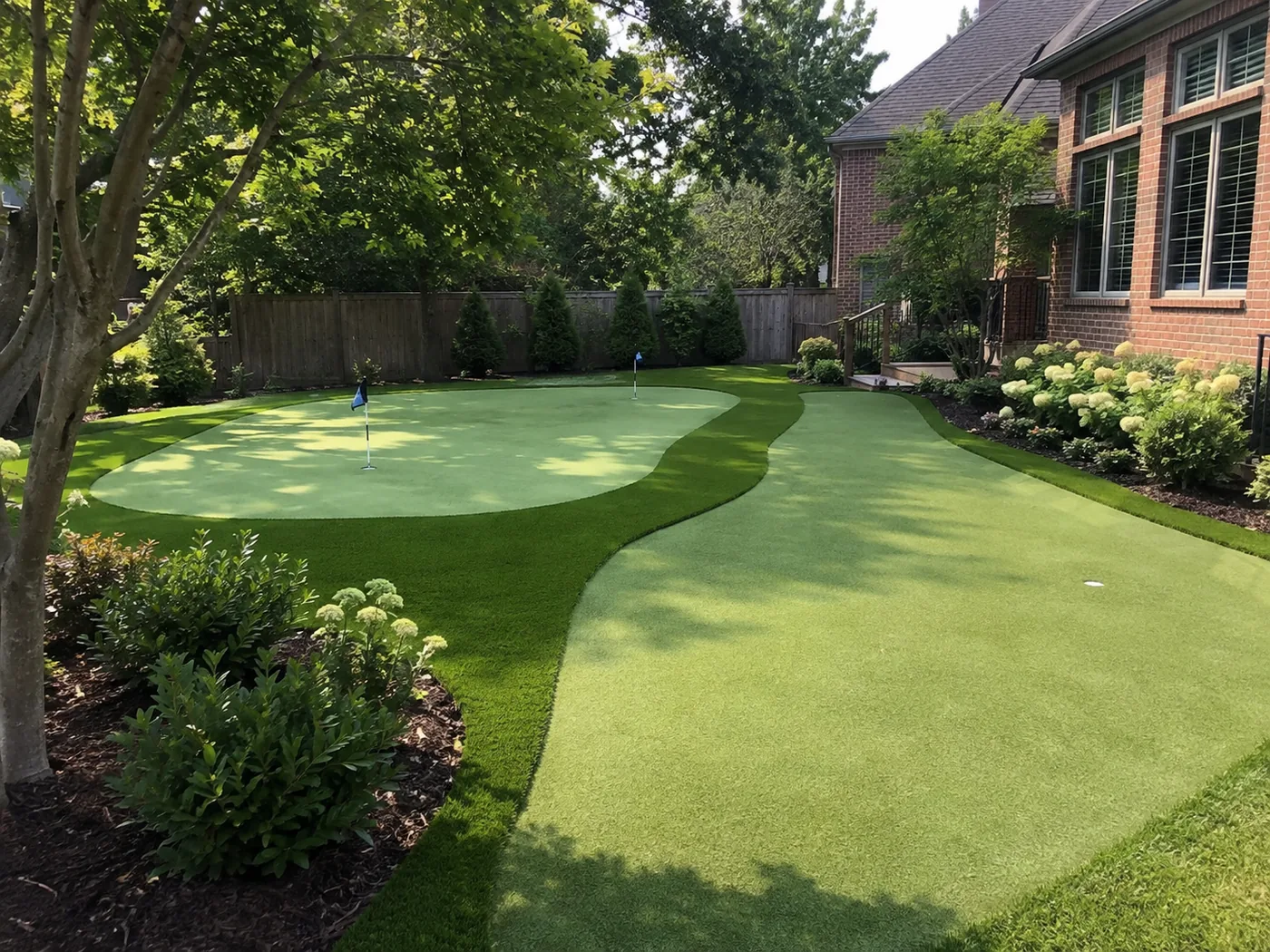Backyard putting green Lexington KY