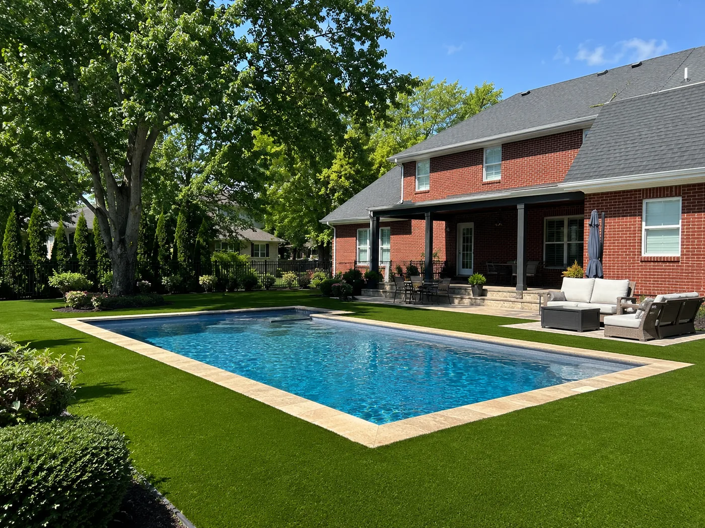Artificial turf around pool Lexington KY