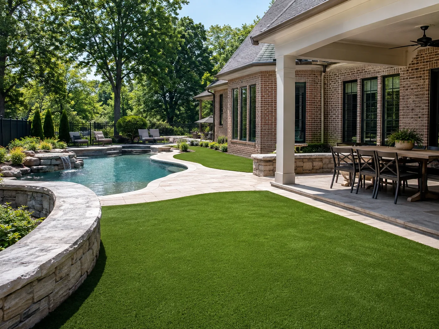 Artificial turf around pool Lexington KY