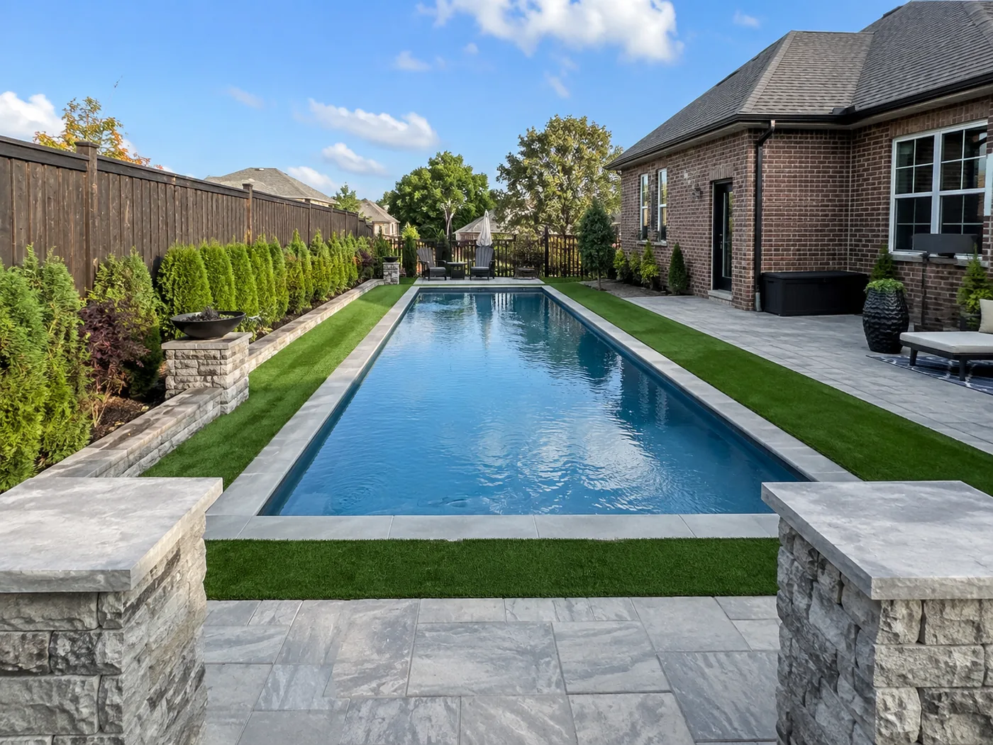 Artificial turf around pool Lexington KY
