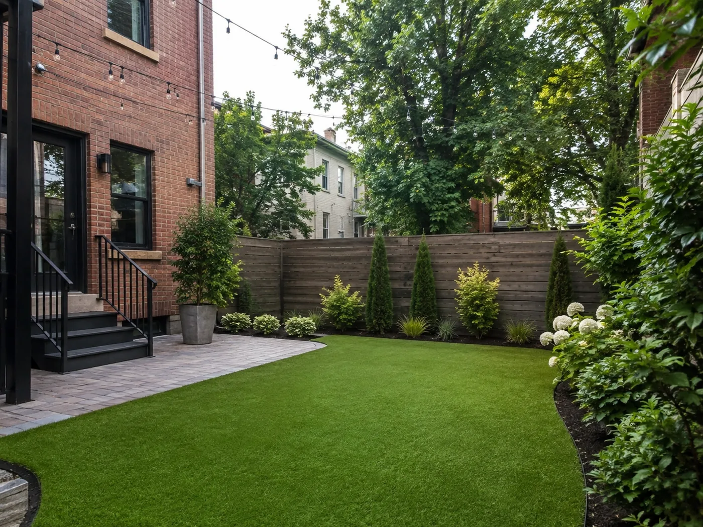 Artificial grass lawn in Lexington KY
