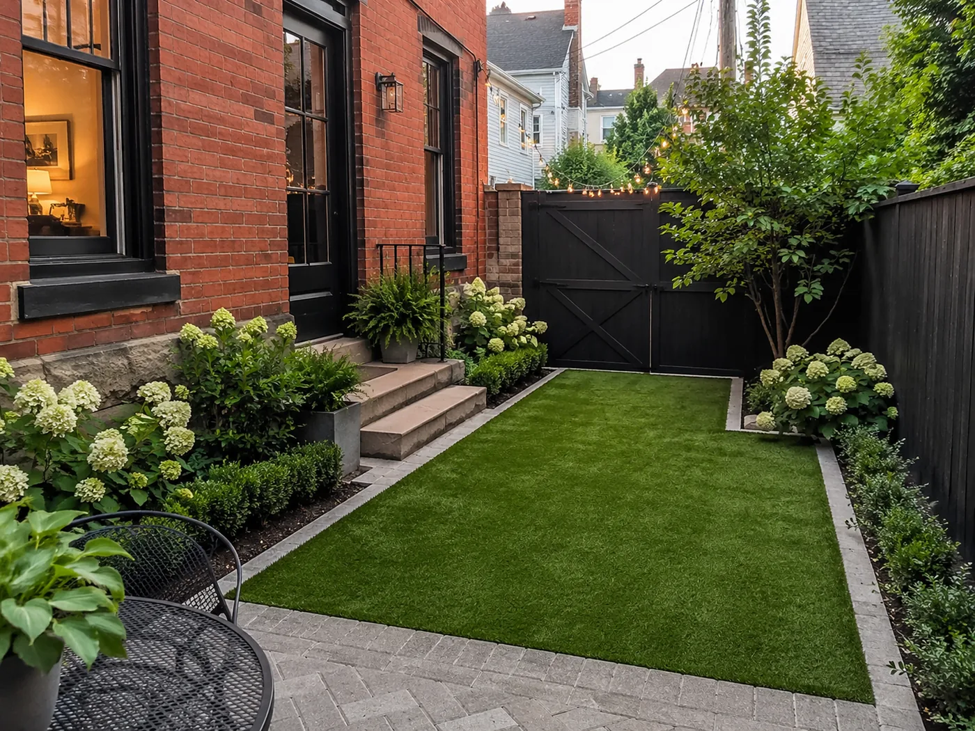 Artificial grass lawn in Lexington KY
