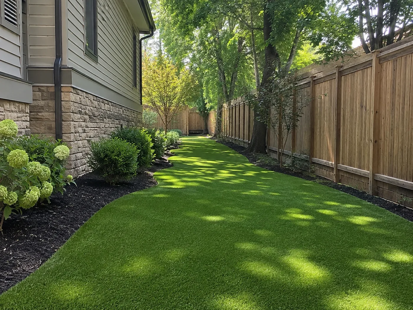 Artificial grass lawn in Lexington KY