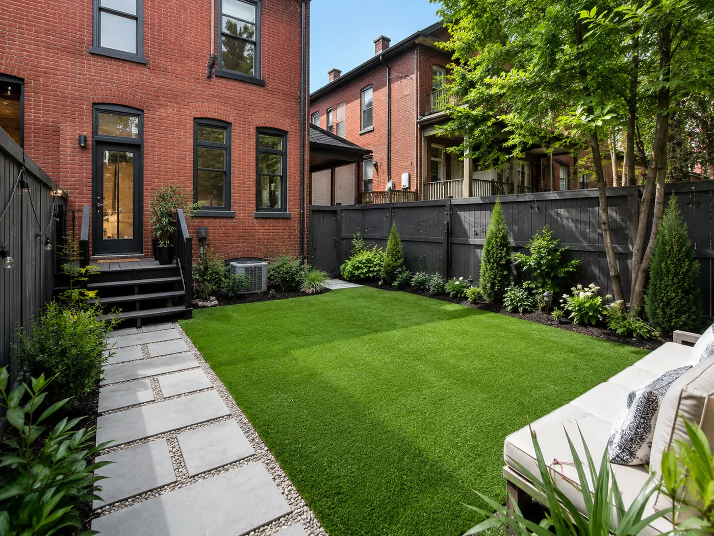 Artificial grass lawn in Lexington KY