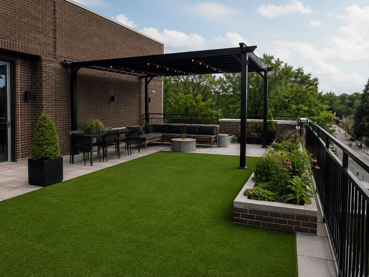 Artificial turf around pool Lexington KY
